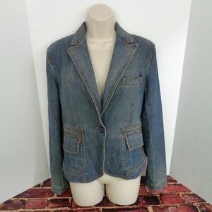 The Limited Stretch Denim Jacket Blazer Woman's S